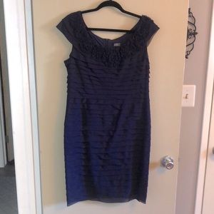 Blue/purple undertone cocktail dress